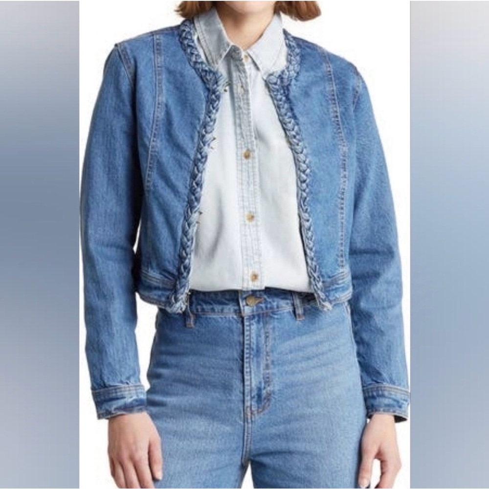 Habitual Blue Braided Jean Jacket